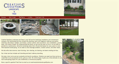 Desktop Screenshot of creativesolutionslandscape.com