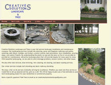 Tablet Screenshot of creativesolutionslandscape.com